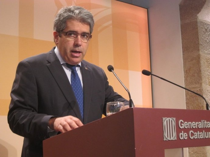 El conseller Francesc Homs, tras el Consell Executiu