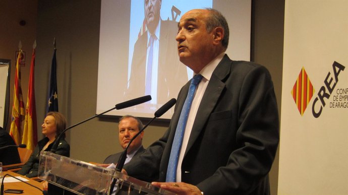 El presidente de la CREA, Fernando Callizo, en su toma de posesión