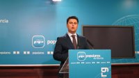 El PP cree que el PSRM "sigue sin norte" pues "a falta de propuestas se limita a la descalificación personal"
