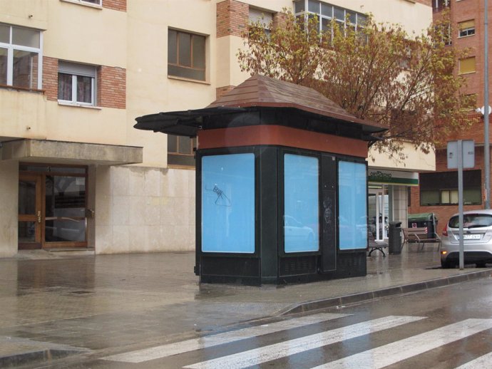 Nuevo kiosco en la avenida Sanz Gadea de Teruel