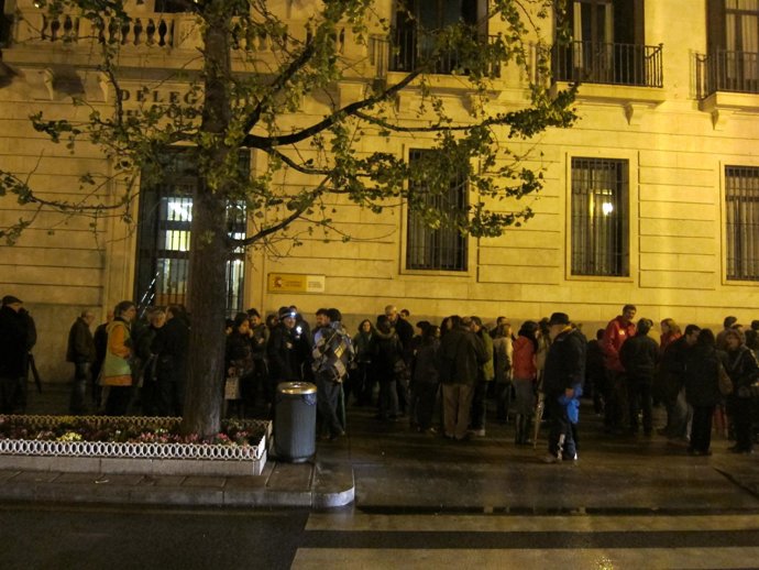 Concentración en la Delegación del Gobierno