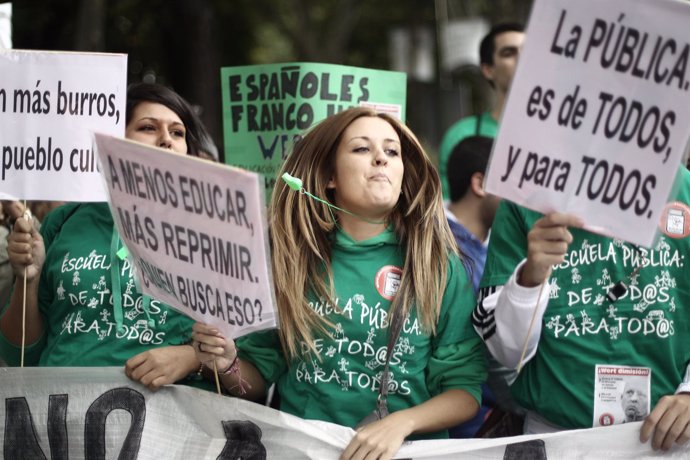 Manifestación contra la LOMCE y los recortes en Educación en Madrid