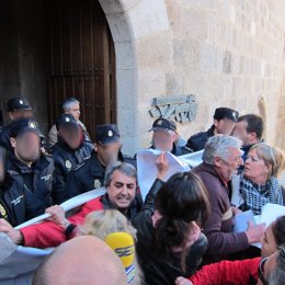 Protesta Renta Básica, Presidencia Gobierno Extremadura