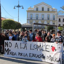 Huelga General Educación, Mérida, Extremadura