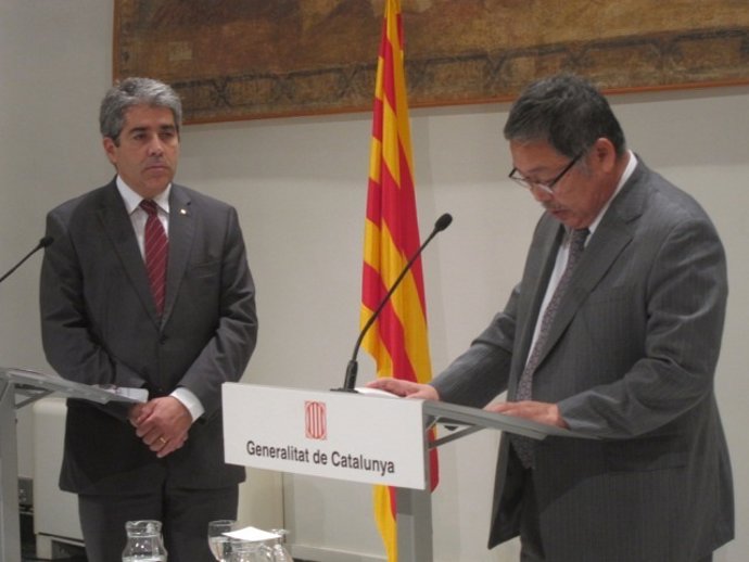 Francesc Homs y consul japonés en Barcelona, Takashi Fuchigami