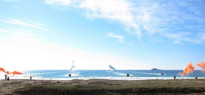 Demostración anfibia perteneciente al Copex 13