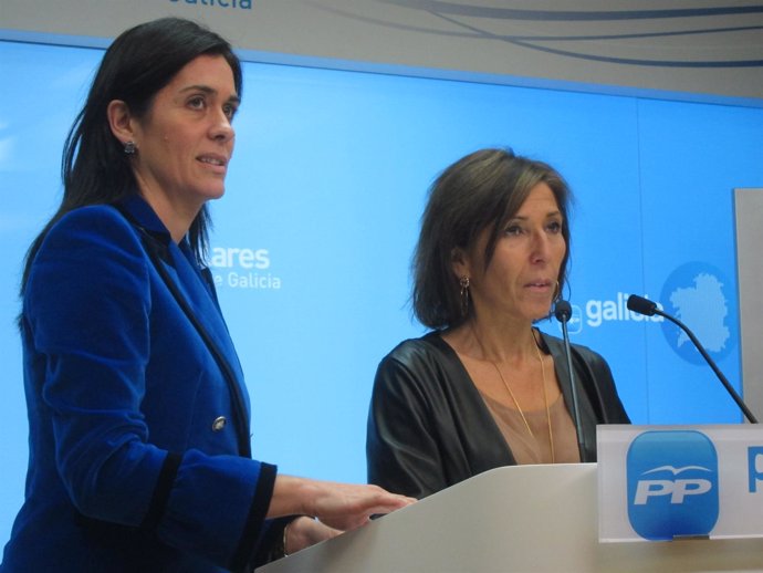 La diputada del PPdeG Paula Prado y la presidenta de Executivas, Carla Reyes