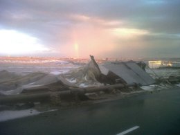 Efectos de la granizada en El Ejido