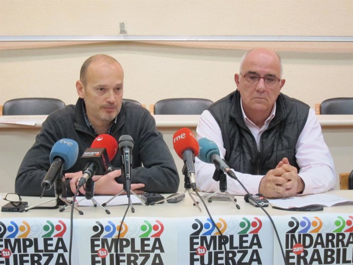 Villar y Goyen, secretarios generales de CCOO y UGT de Navarra