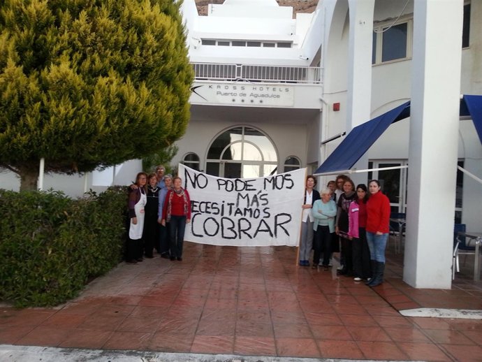 Trabajadores del Hotel Puerto Aguadulce. 