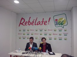 Rueda de prensa del coordinador regional de IU en Andalucía, Antonio Maíllo,