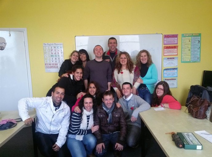 Alumnos de INTEALE de Alcalá de Guadaíra que visitaron Reino Unido.