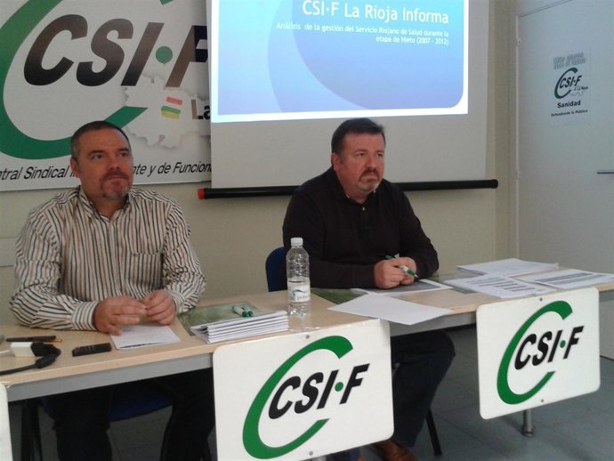 Laspeñas y García, en la rueda de prensa