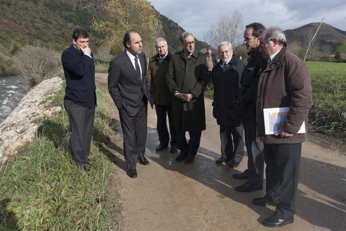 Diego en la visita a Ruente