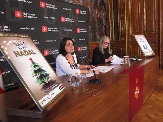 Presentación de la campaña de Navidad con las t.De alcalde S.Recasens y M.Fandos