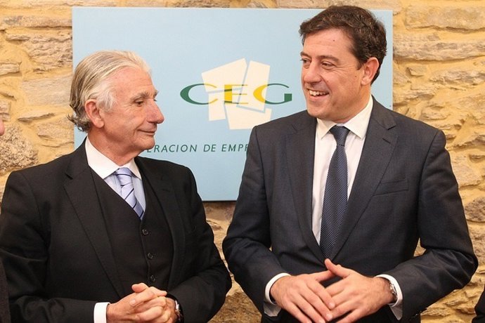 El presidente de la Confederación de Empresarios y el líder del PSdeG