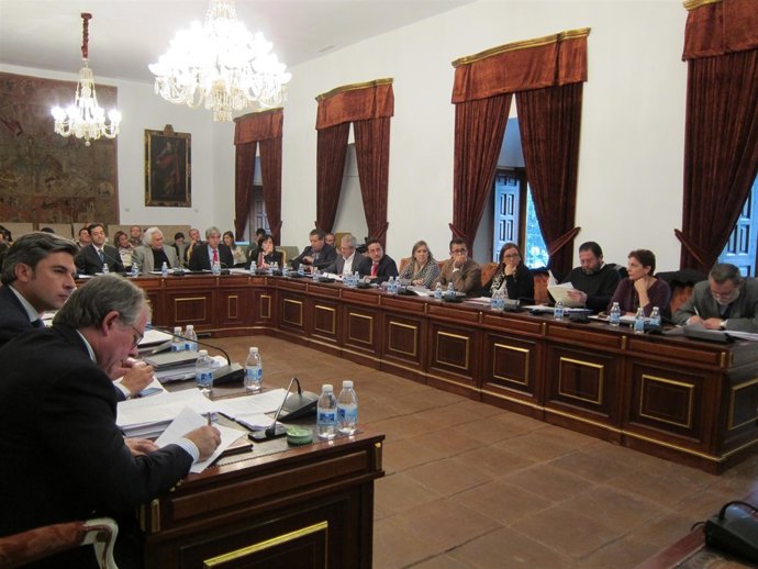 Un momento del Pleno de la Diputación