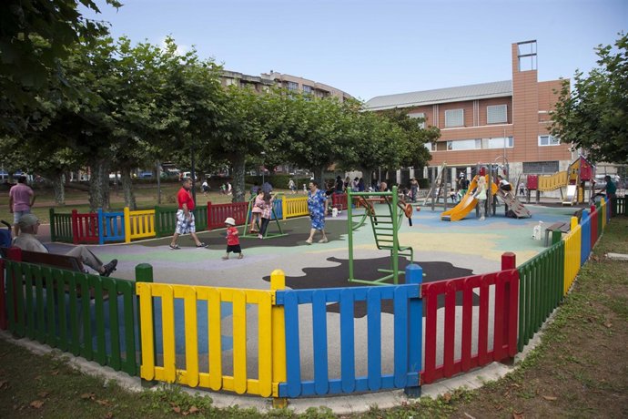Zona de juegos en el Parque Lorenzo Cagigas