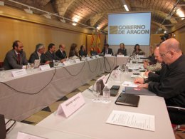 Rudi ha presidido la reunión de la mesa de la minería de Aragón