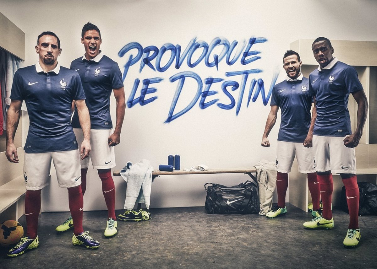 Varane y Ribery, protagonistas lanzamiento camiseta de Nike de Francia el Mundial de Brasil