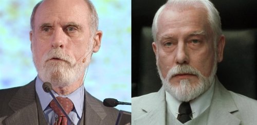 El creador de Internet Vint Cerf y el arquitecto de Matrix