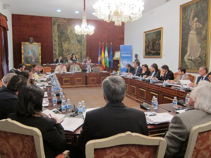 Uno momento del Pleno de la Diputación