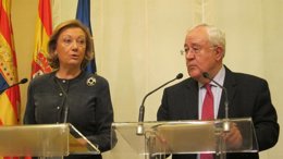 Presentación del acuerdo político del Presupuesto de Aragón para 2014