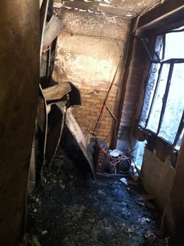 Estado de una parte del obrador.