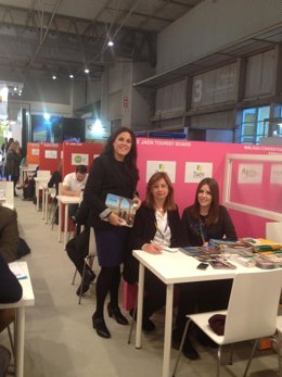 Ángeles Férriz, en la feria Eibtm de Barcelona donde se ha promocionado Jaén.