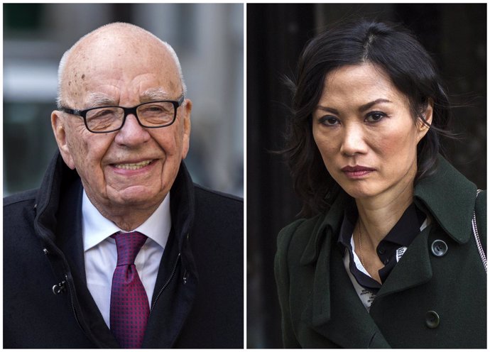 Rupert Murdoch y su esposa  Wendi Deng  