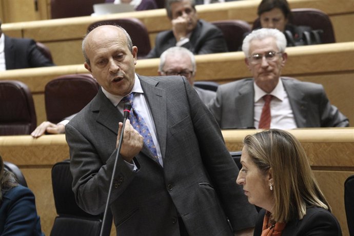 El ministro Wert en el Senado (Archivo)