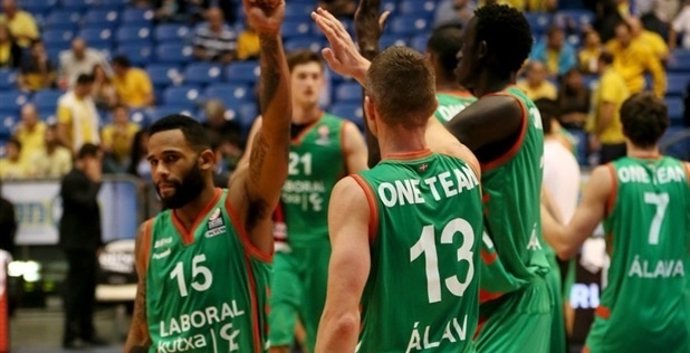 El Laboral Kutxa celebra un triunfo en Euroliga