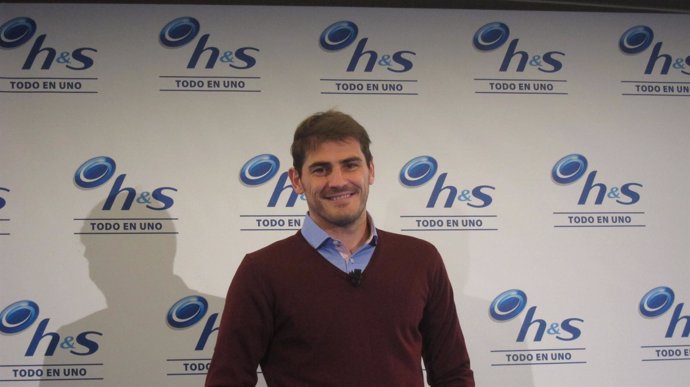 Íker Casillas en un acto promocional de H&S 