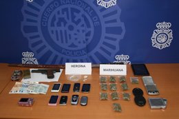 Efectos intervenidos a 11 detenidos por tráfico de drogas en Lugo