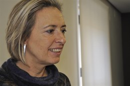 La portavoz del grupo parlamentario de CHA en las Cortes, Nieves Ibeas.