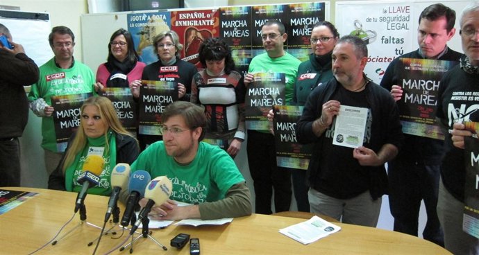 Los convocantes de la Marcha de Mareas