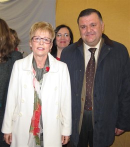 Víboras junto al delegado de Agricultura de la Junta en Córdoba