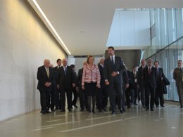 El Príncipe de Asturias, junto a la presidenta de Aragón