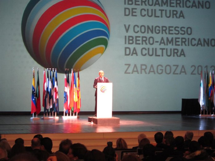 José Ignacio Wert, durante su intervención en el Congreso