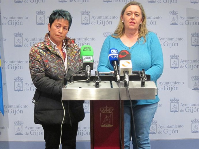 Rueda de prensa en el Ayuntamiento de Gijón