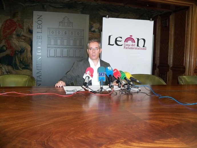 El portavoz del Ayuntamiento de León, José María López Benito.