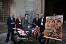 Márquez, en la presentación del Superprestigio Dirt Track