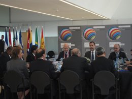 José Ignacio Wert, el Príncipe de Asturias y ministros iberoamericanos