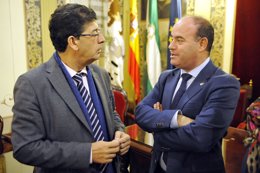 Valderas y el alcalde de Antequera Manuel Barón     