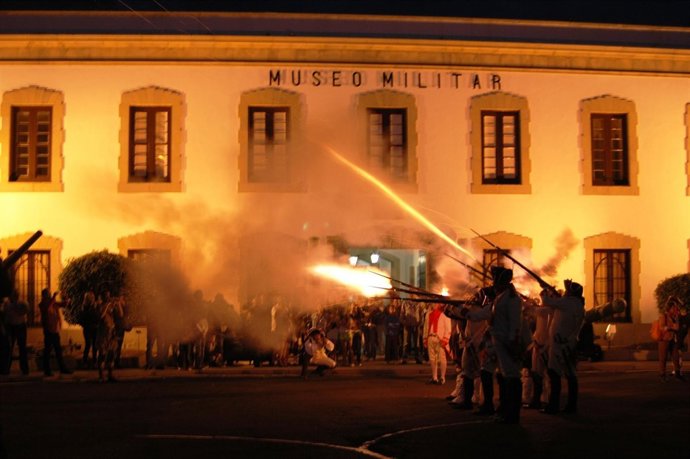 Recreación militar en el Museo de Almeyda