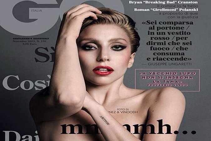 Lady Gaga se desnuda para la revista italiana GQ