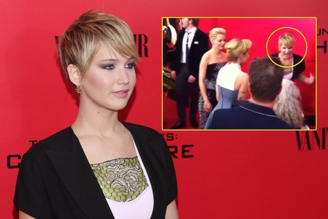 Jennifer Lawrence grita a los periodistas 