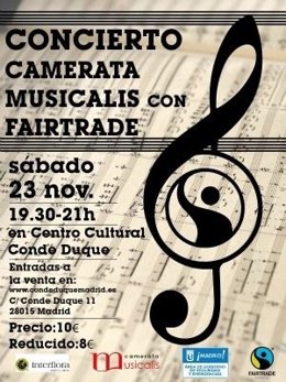 Cartel concierto Fairtrade