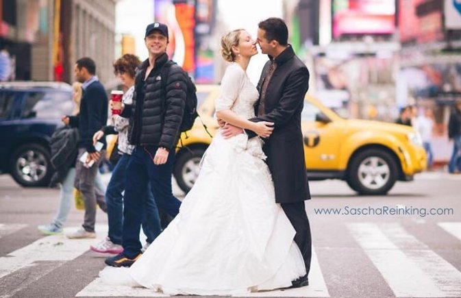 Zach Braff revienta una foto a unos novios