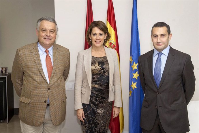 Barcina con Fabrice Delloye y Miguel Ángel Cazón